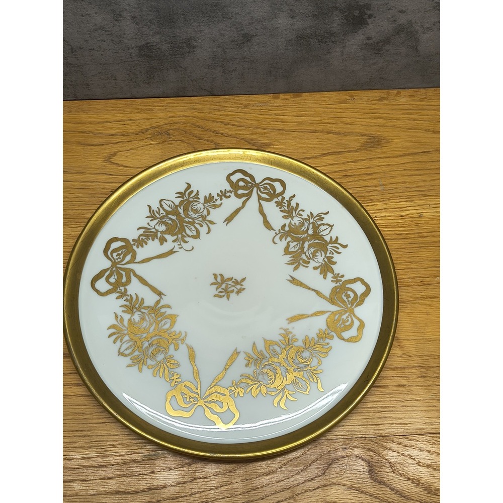 Limoges RARE Antique Hand Painted (with gold) Porcelain Platter